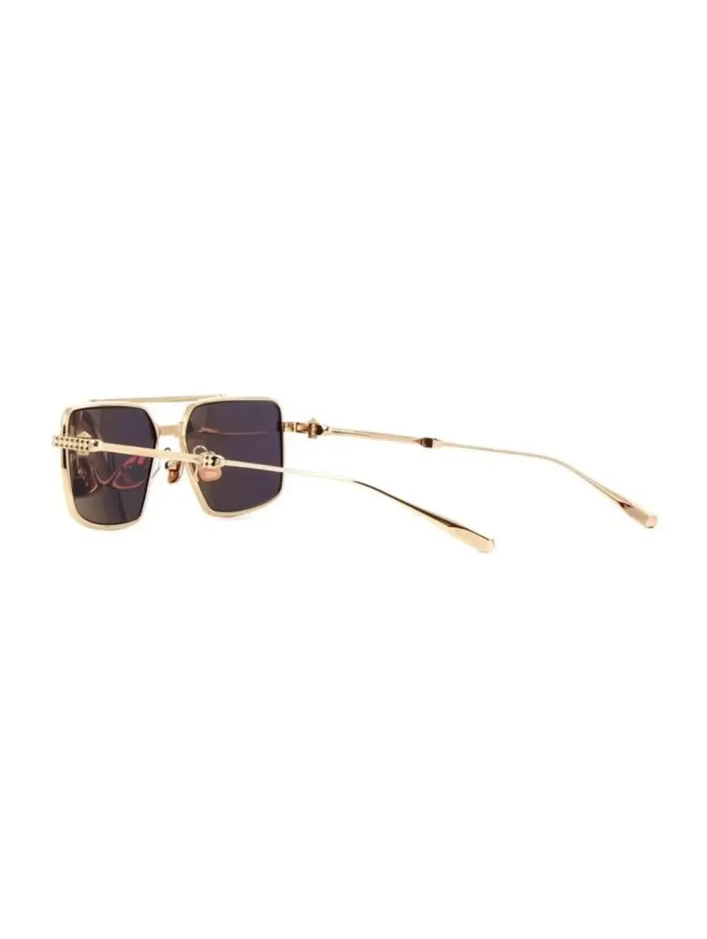 Authentic Valentino V-SEI VLS-111A Gold Titanium Luxury Aviator Sunglasses Japan